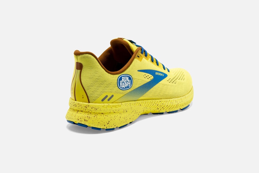 Brooks Israel Launch 8 Road Running Shoes Womens - Yellow/Blue - NWI-529740